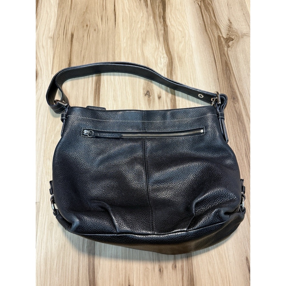 COACH Pebble Leather Black  Shoulder Or Crossbody Bag Y2K Boho